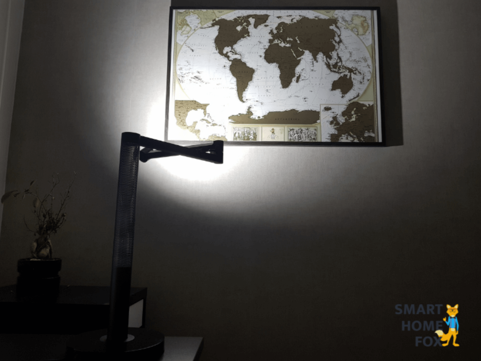 Dyson Lightcycle Morph beleuchtet ein Bild im Akzent-Beleuchtungsmodus